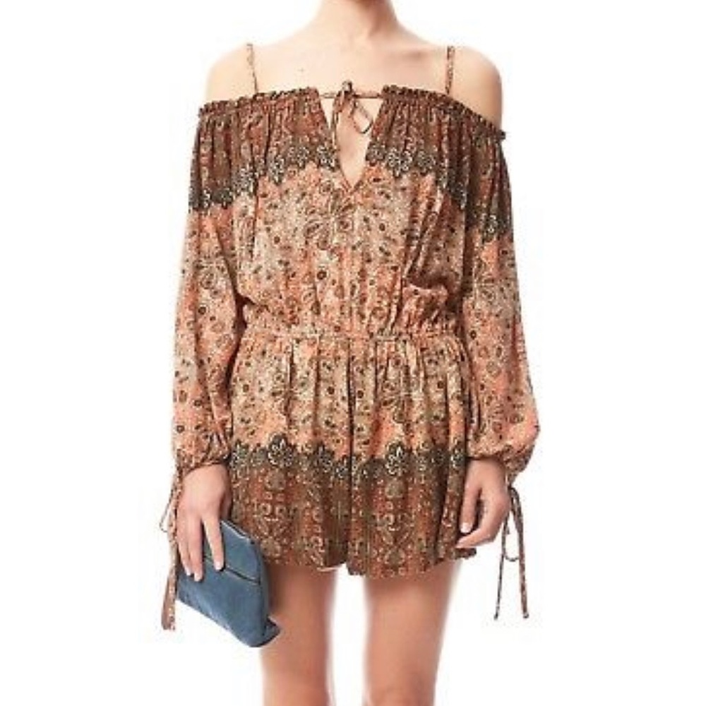 Free People So Divine Off Shoulder Romper! Size L